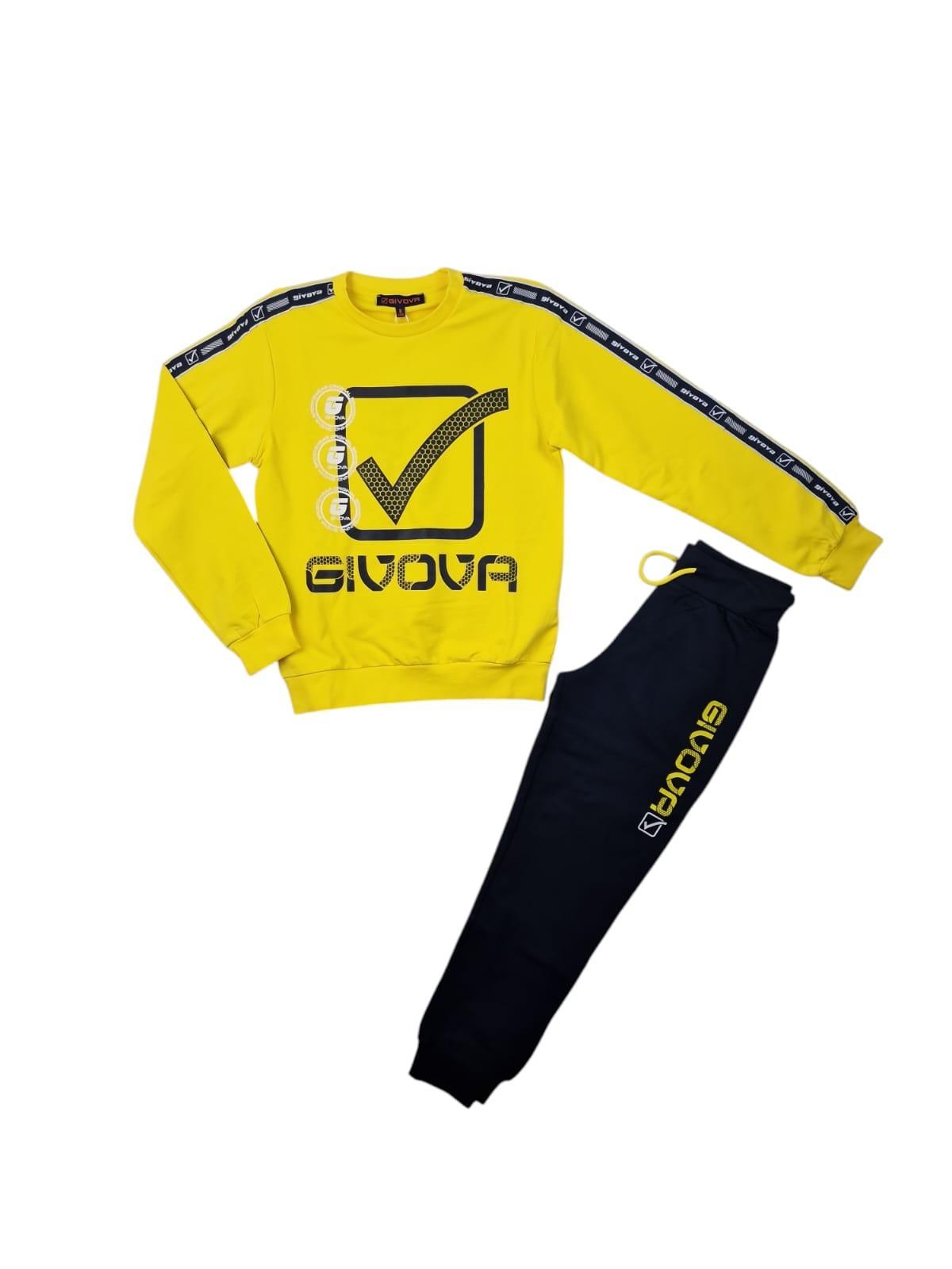 Completo tuta da bambino in cotone garzato Givova