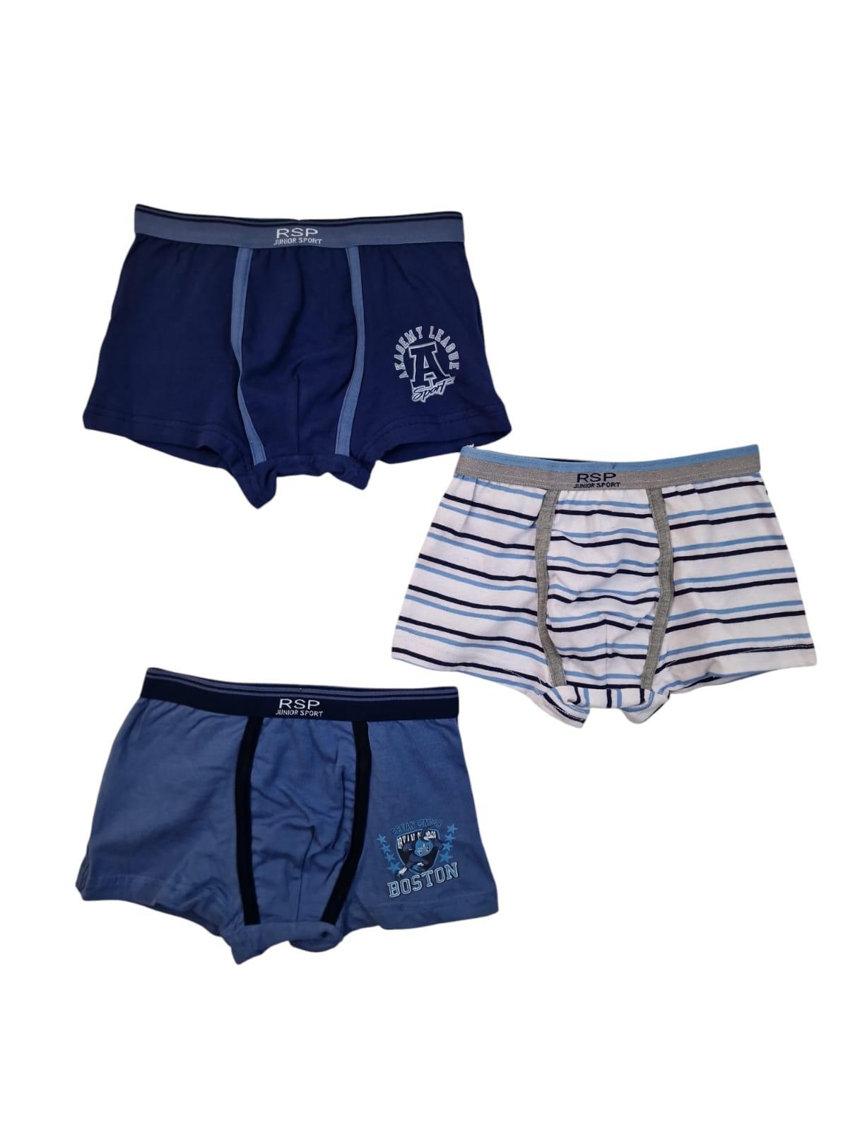 Tris boxer bambino Rossoporpora