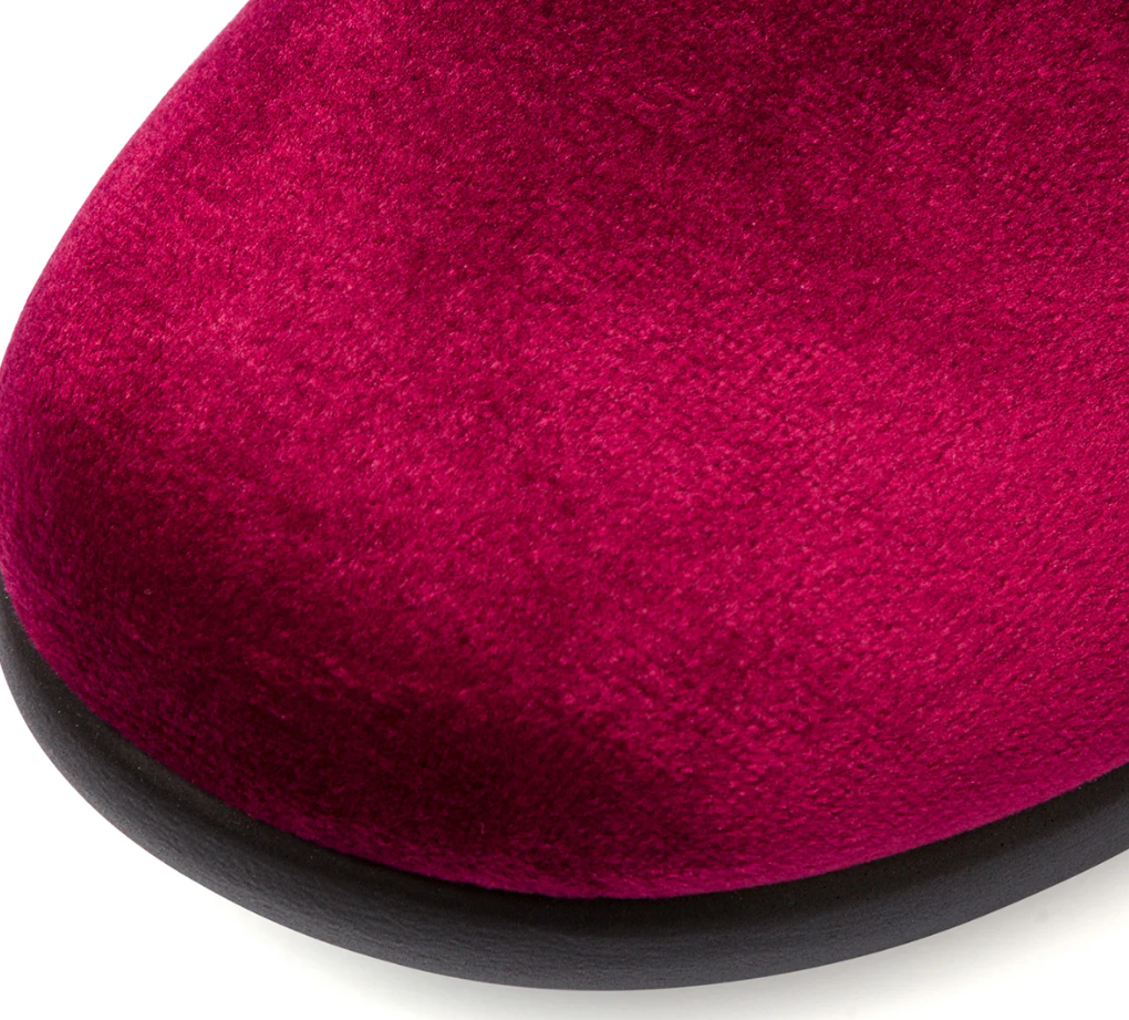 Pantofole bordeaux donna con sottopiede anatomico Fly Flot