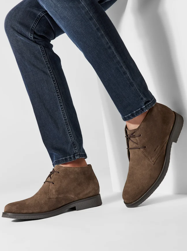 Scarpe polacchine scamosciate uomo Geox
