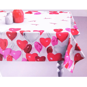 Tovaglia cuoricini stampa digitale 12 posti