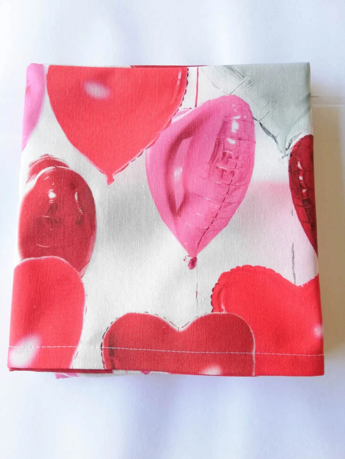 Tovaglia cuoricini stampa digitale 12 posti