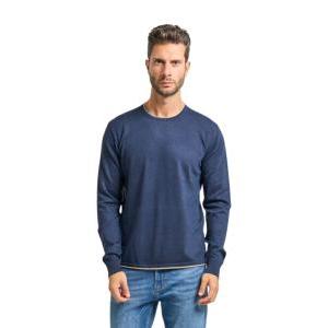 Maglioncino misto lana uomo  blu