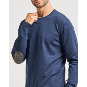 Maglioncino misto lana uomo  blu
