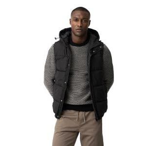 Gilet smanicato con cappuccio  uomo