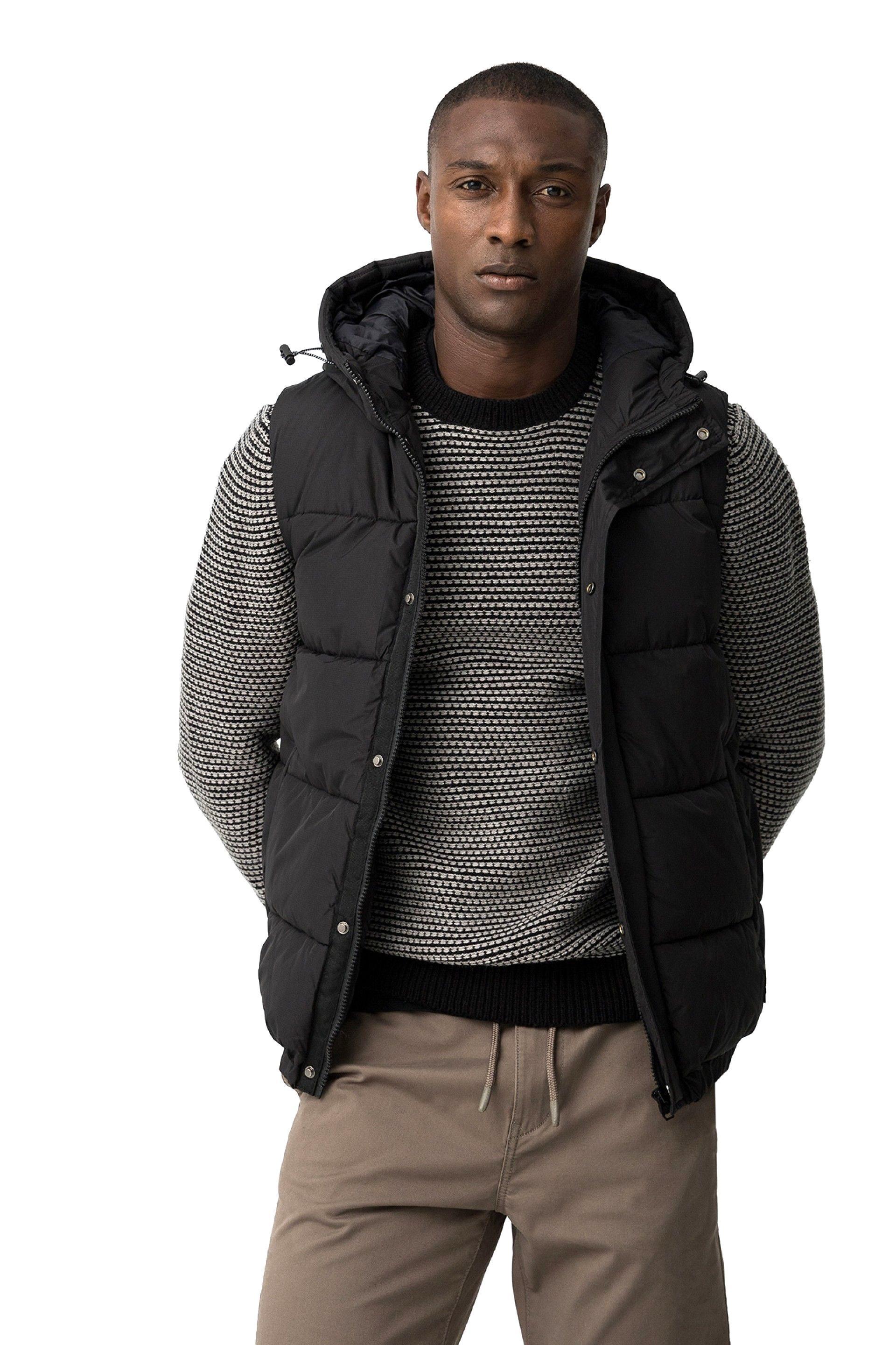 Gilet smanicato con cappuccio Tiffosi uomo