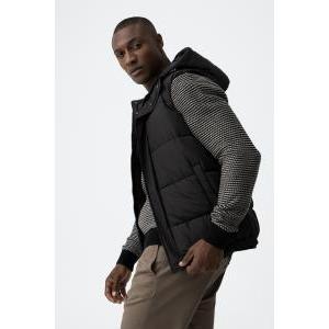 Gilet smanicato con cappuccio  uomo