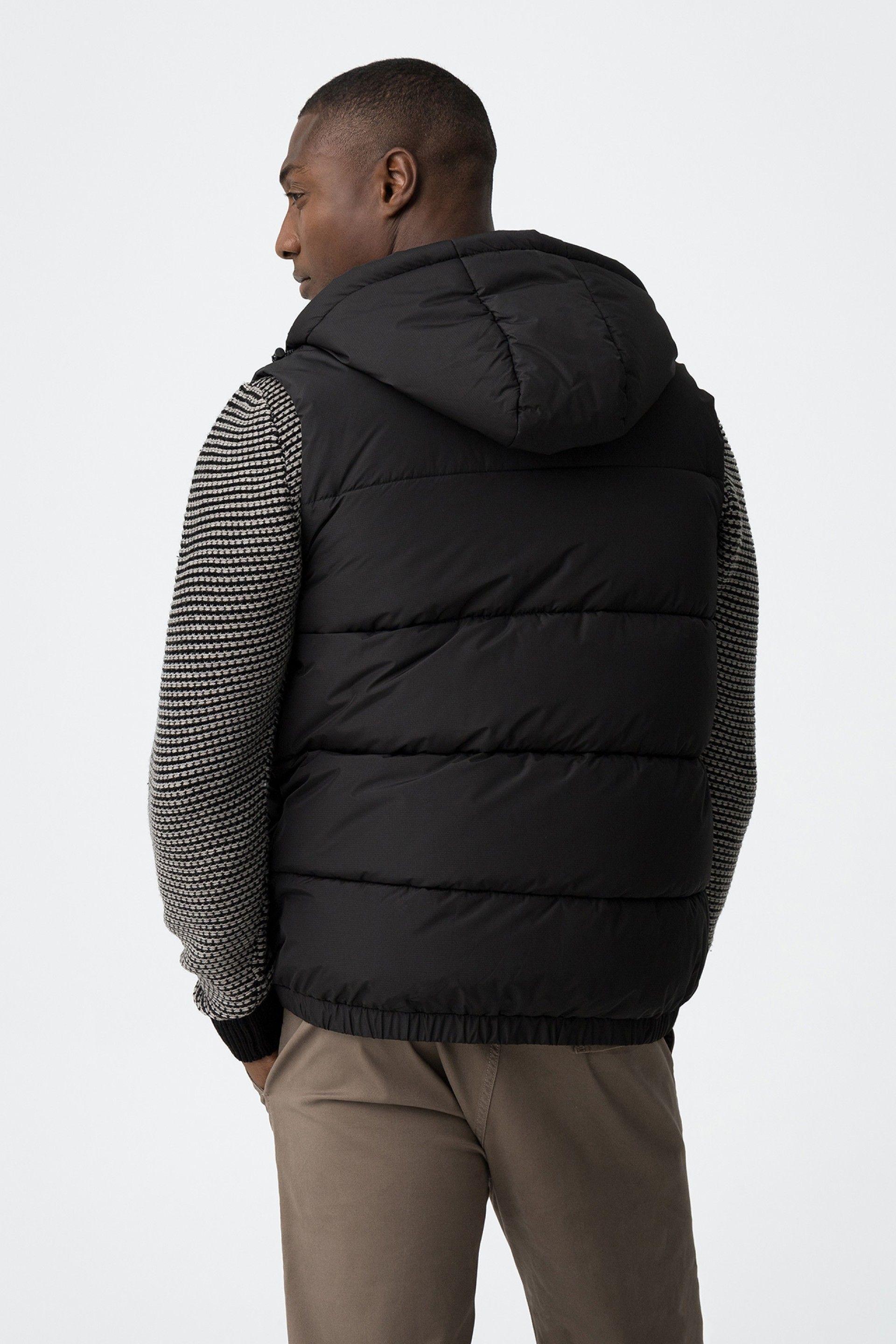 Gilet smanicato con cappuccio Tiffosi uomo