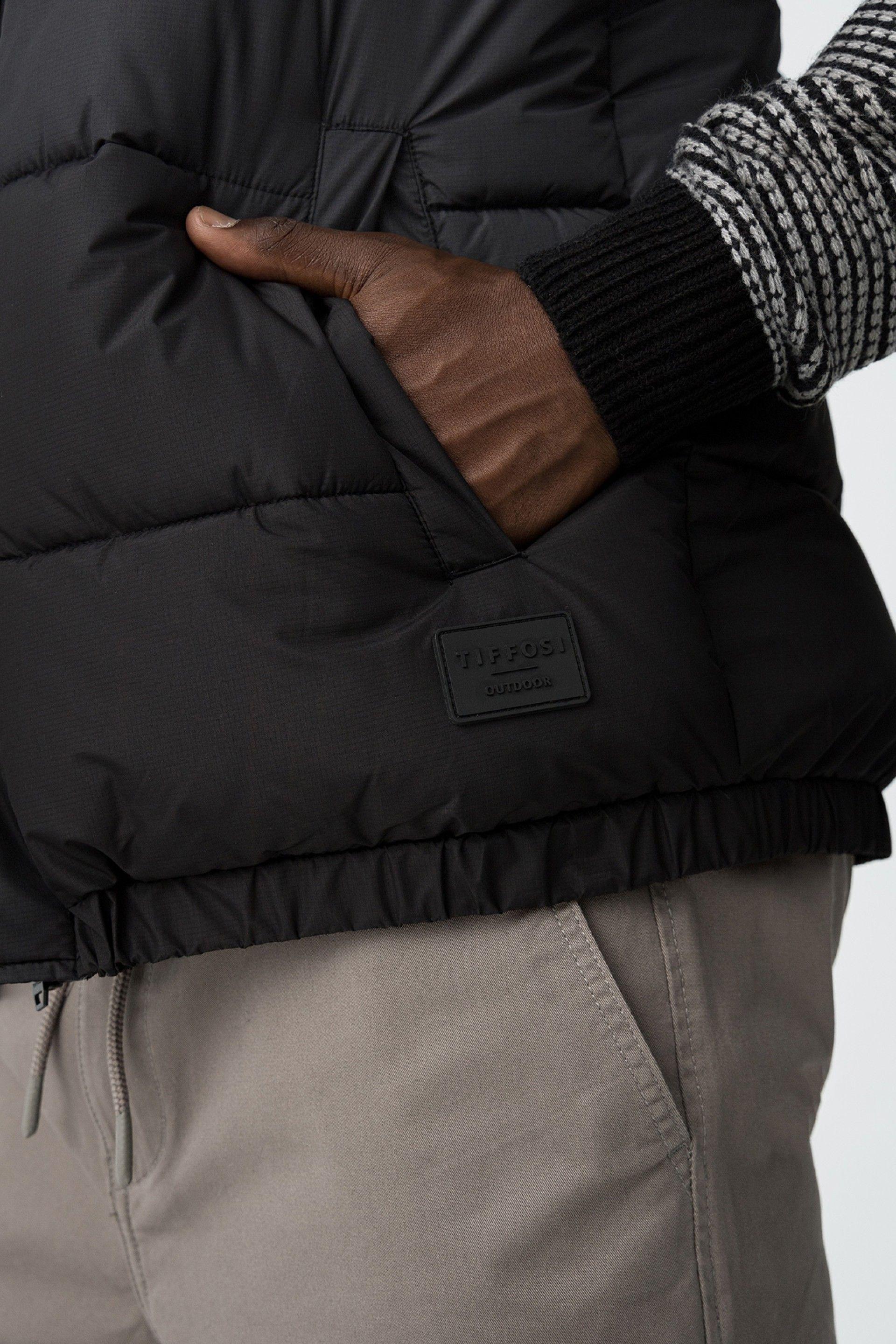 Gilet smanicato con cappuccio Tiffosi uomo