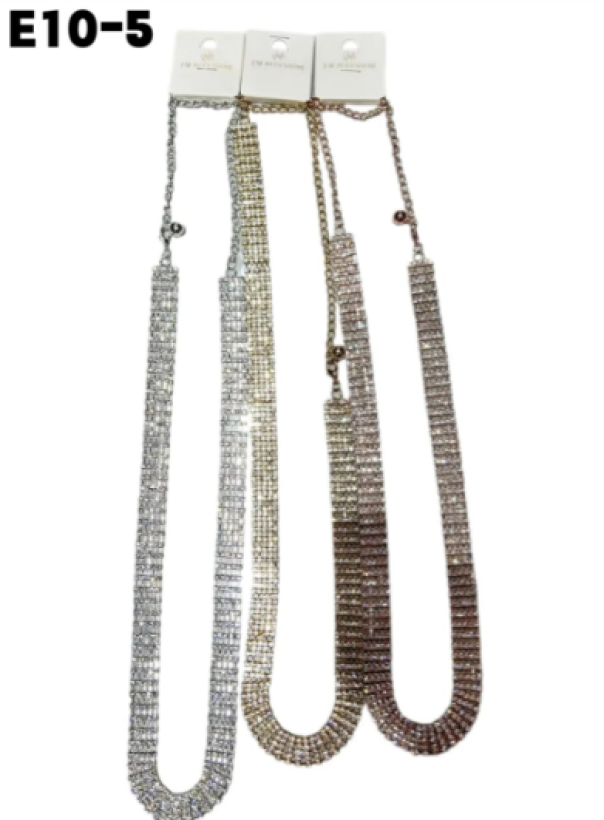 charm chic cinta donna metallo con strass - foto 1
