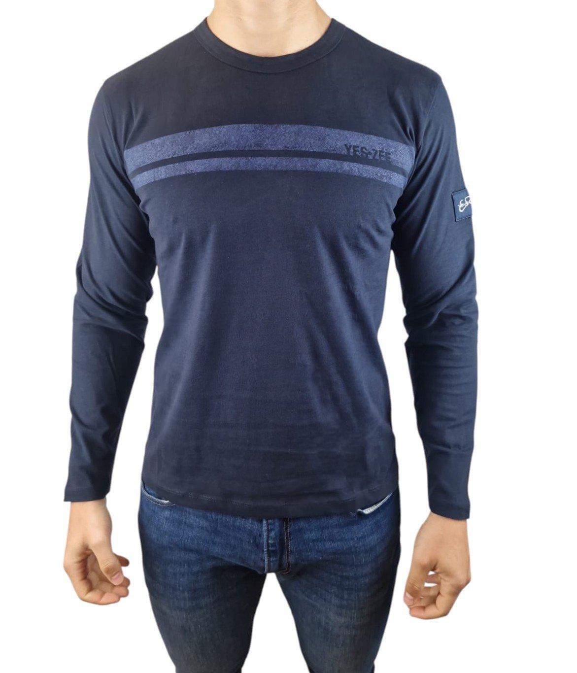 Maglia manica lunga girocollo uomo Yes Zee