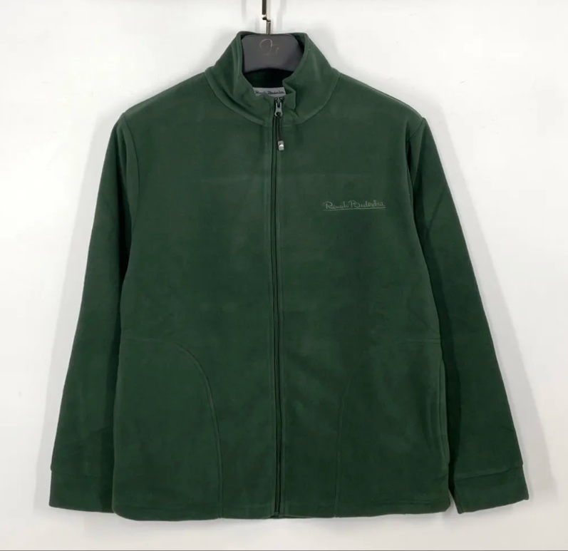 Felpa da uomo in pile Renato Balestra verde militare