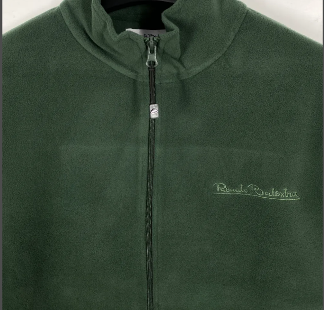 Felpa da uomo in pile Renato Balestra verde militare