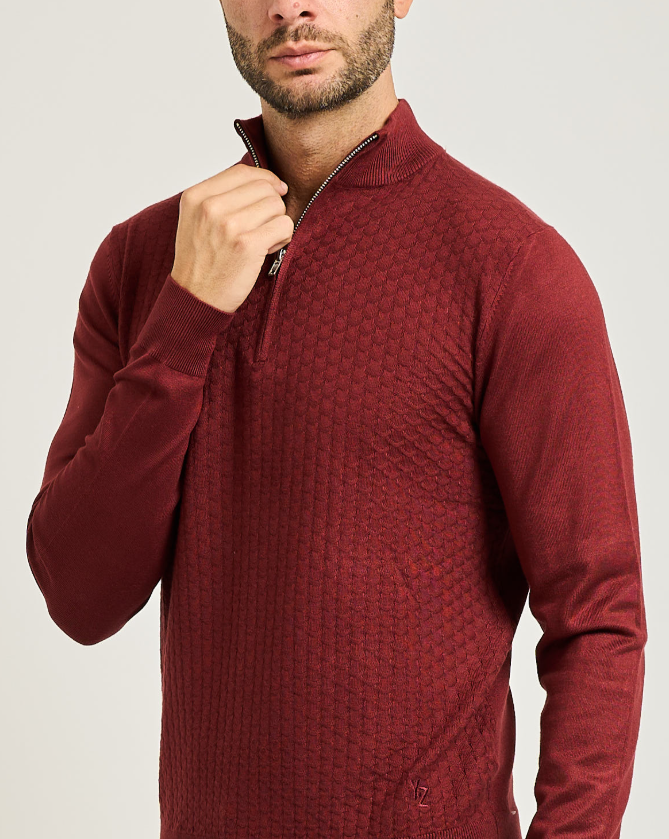 Maglioncino mezza zip da uomo Yes Zee