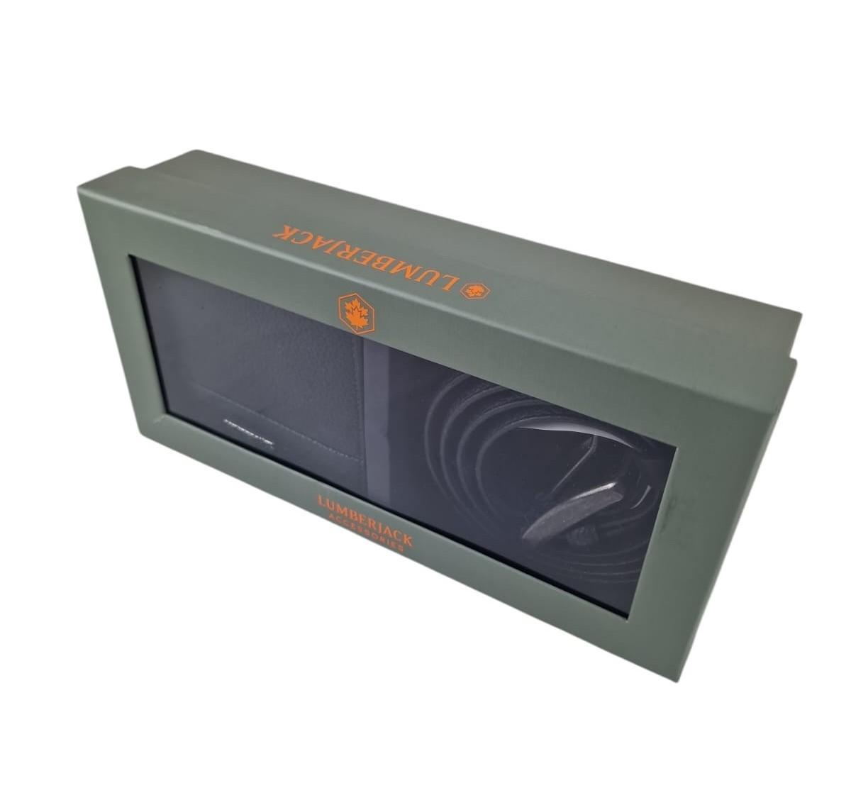 Confezione portafoglio e cintura Lumberjack uomo