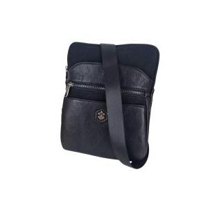 Borsello tracolla  da uomo in similpelle nero