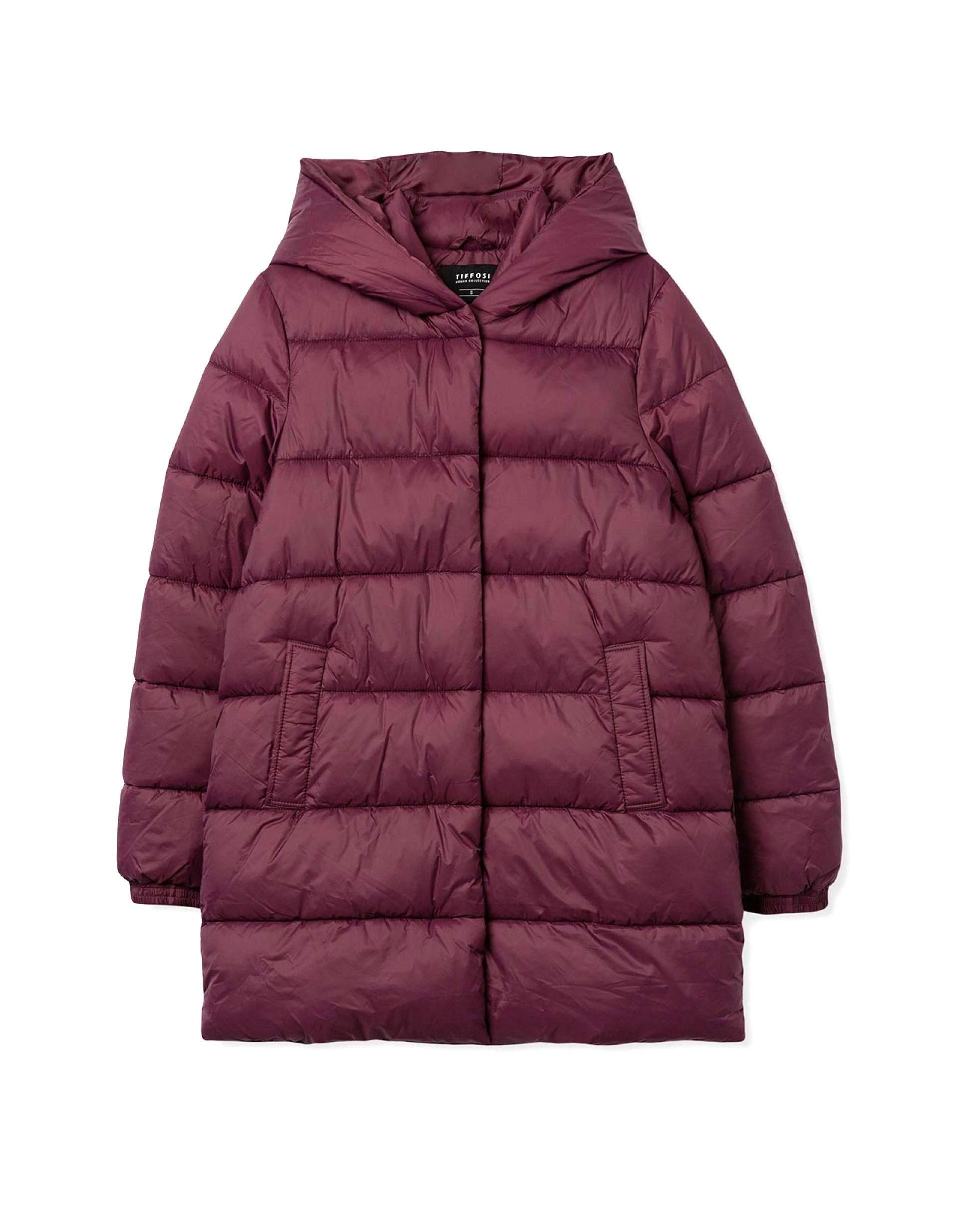 Giubbino lungo donna bordeaux Tiffosi