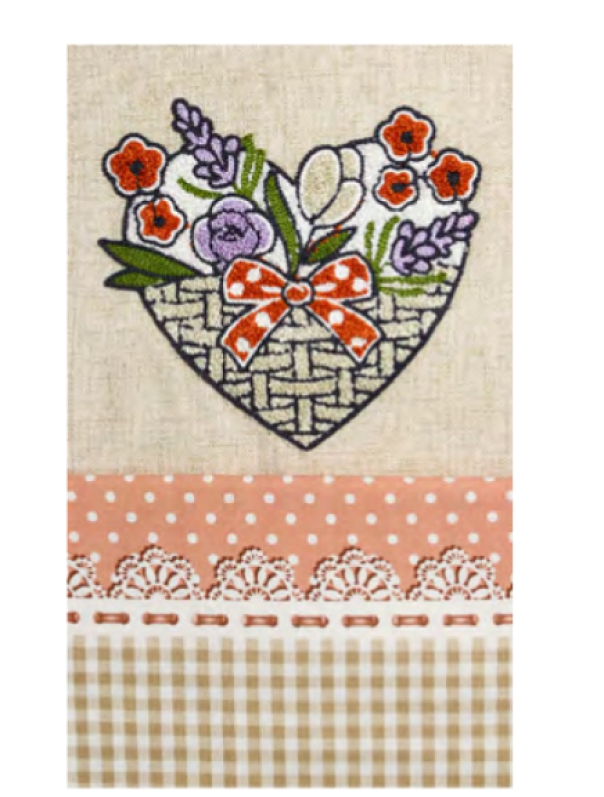 Tovaglia in cotone 12 posti 140X240cm Vingi Benedetta Parodi