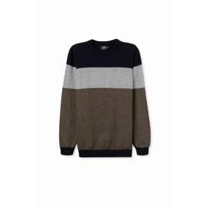 Maglioncino girocollo cotone garzato uomo