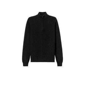 Maglione mezza zip in cotone  uomo