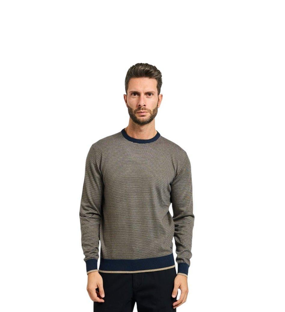 Maglioncino a righe misto lana Yes Zee da uomo