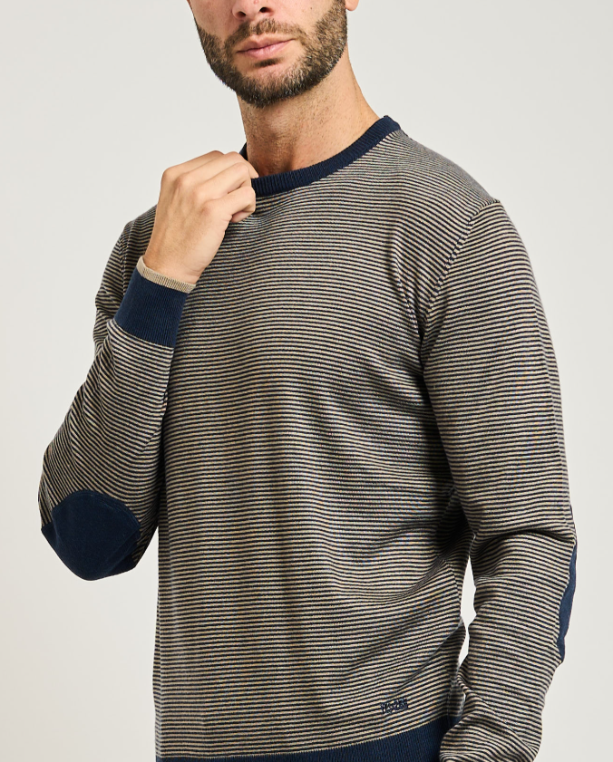 Maglioncino a righe misto lana Yes Zee da uomo