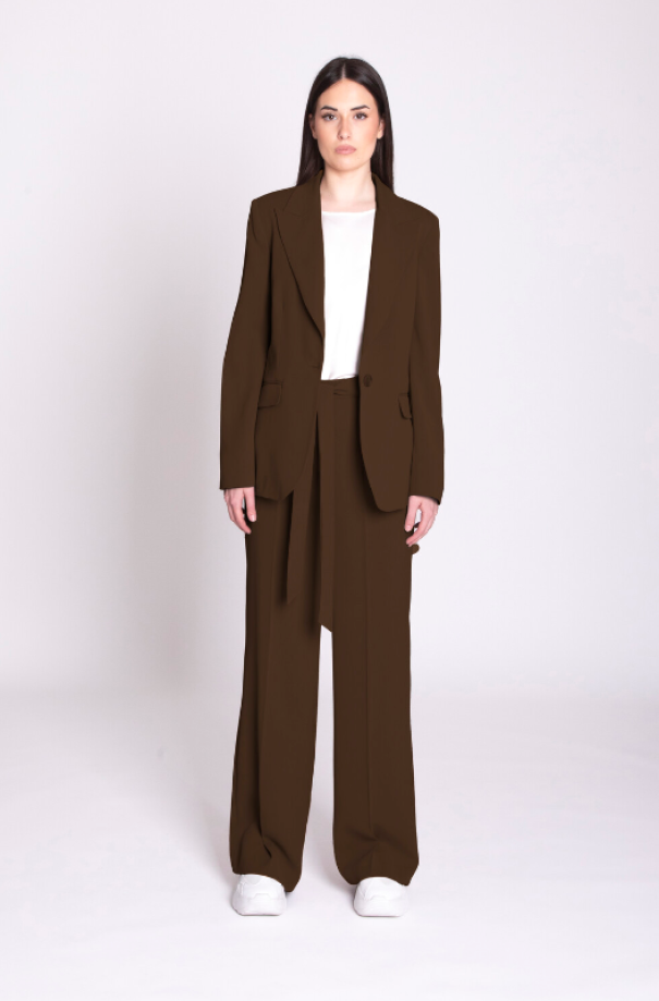 Tailleur donna Edas con pantalone fluido