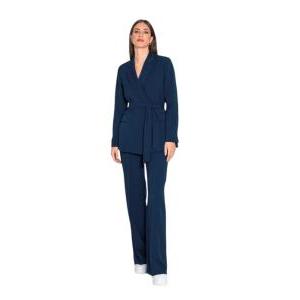 Completo tailleur con cinta blu  donna