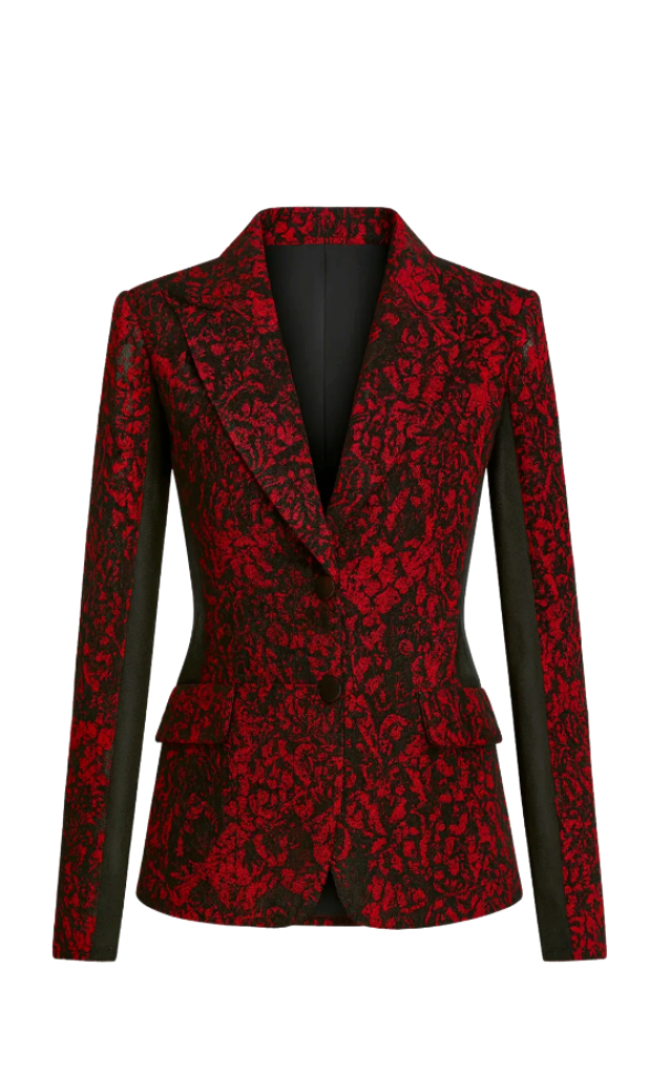 Giacca donna pizzo stampato Edas