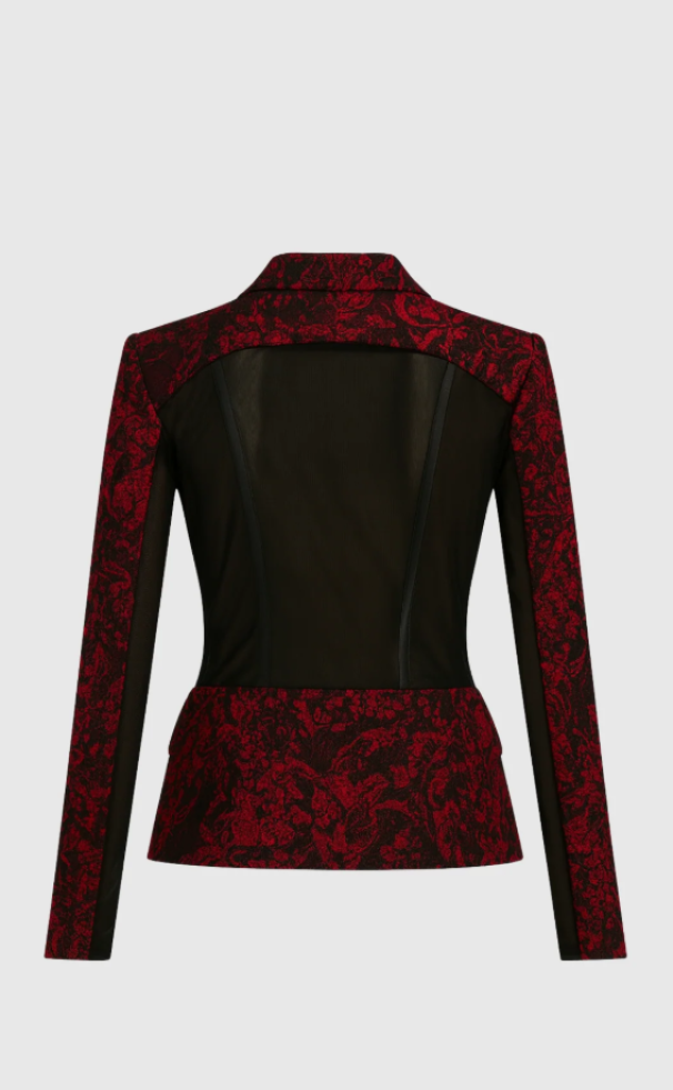 Giacca donna pizzo stampato Edas