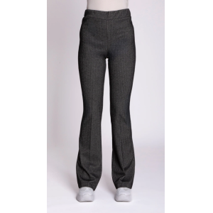 Pantalone zampa spinato  nero
