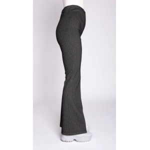 Pantalone zampa spinato  nero