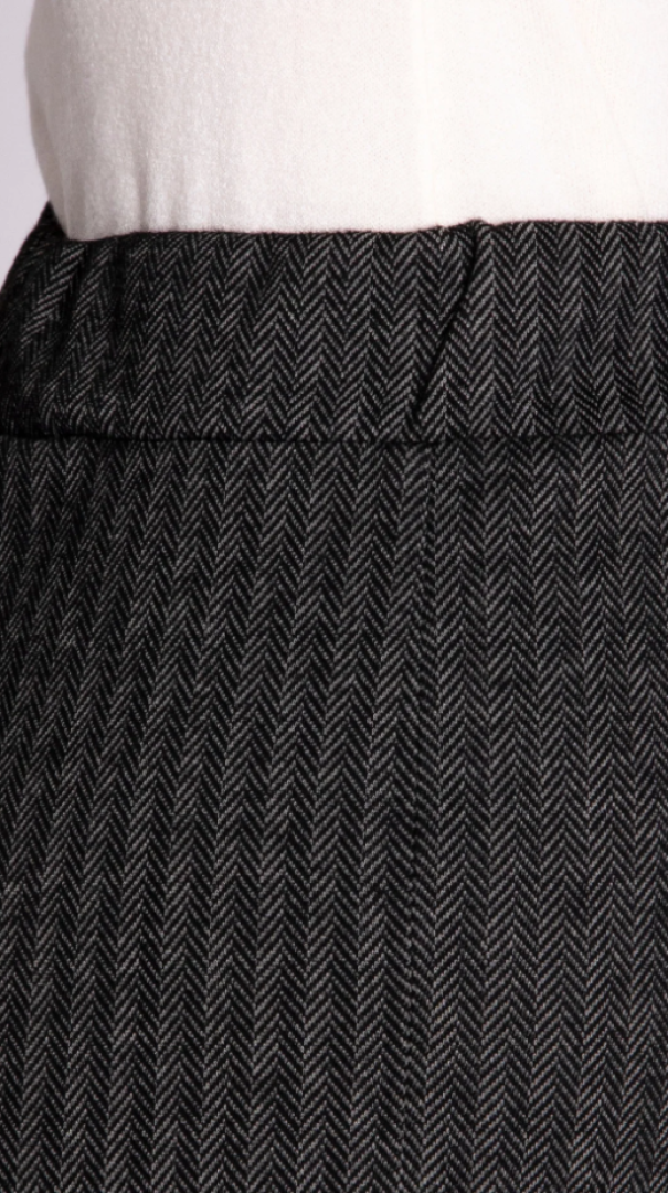 edas pantalone zampa spinato edas nero - foto 3