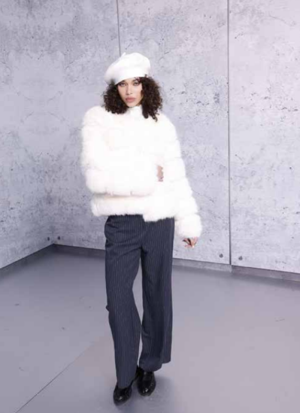 ake' ecopelliccia donna akè panna - foto 1