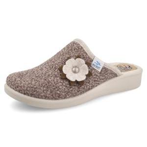 Pantofole con fiore da donna