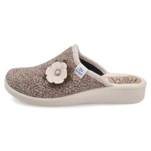 Pantofole con fiore da donna