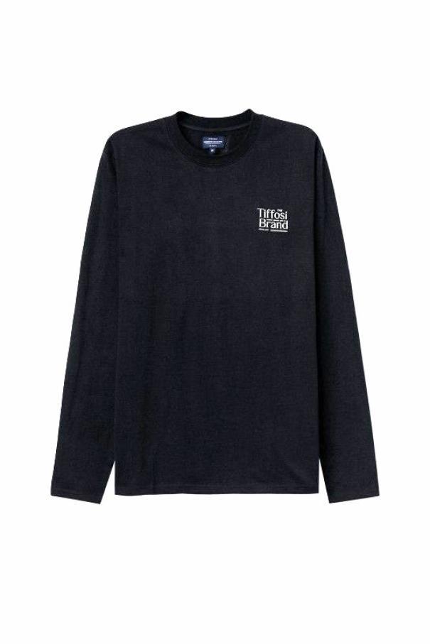 T-shirt manica lunga in cotone da uomo Tiffosi