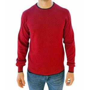 Maglioncino di lana rosso  da uomo