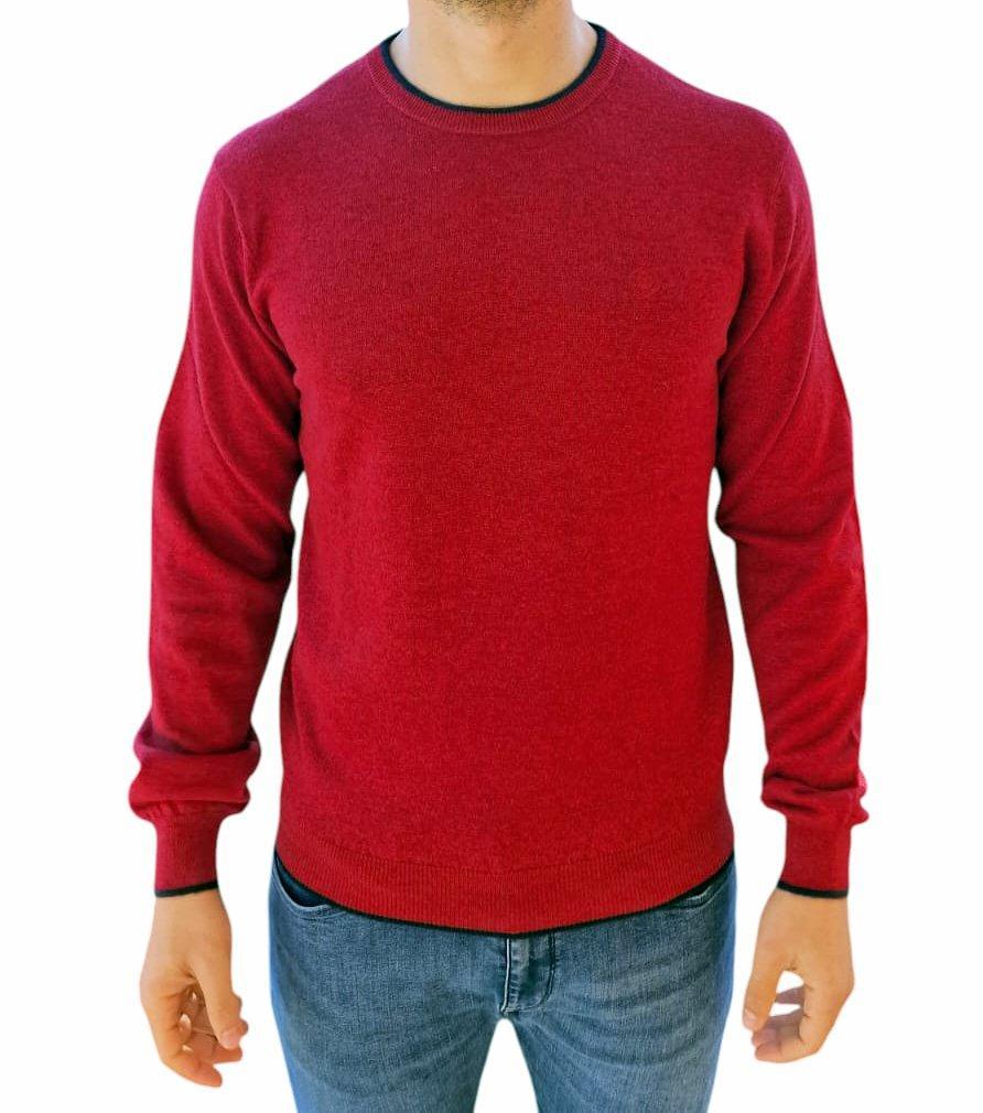 Maglioncino di lana rosso Lumberjack da uomo