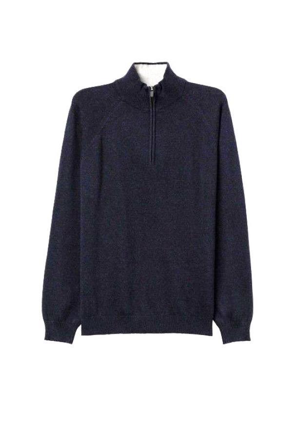 Maglione mezza zip in cotone Tiffosi uomo