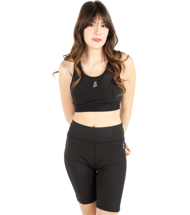 Reggiseno sportivo donna nero modello Vanessa