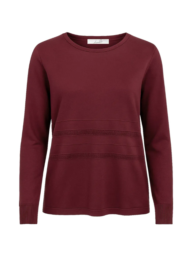 Maglioncino girocollo donna con strass Lizalu00f9