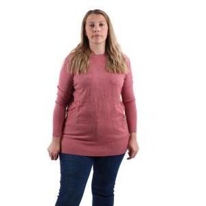 Maglioncino donna cuori  rosa