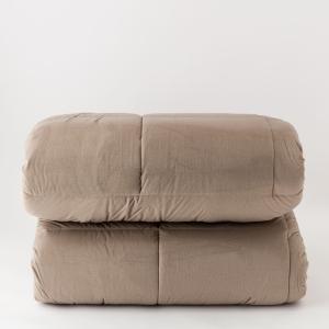 Trapunta veloury velluto stampato 350 gsm  fango