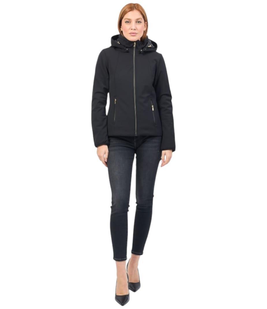 Giubbino donna interno trapuntato nero Yes Zee
