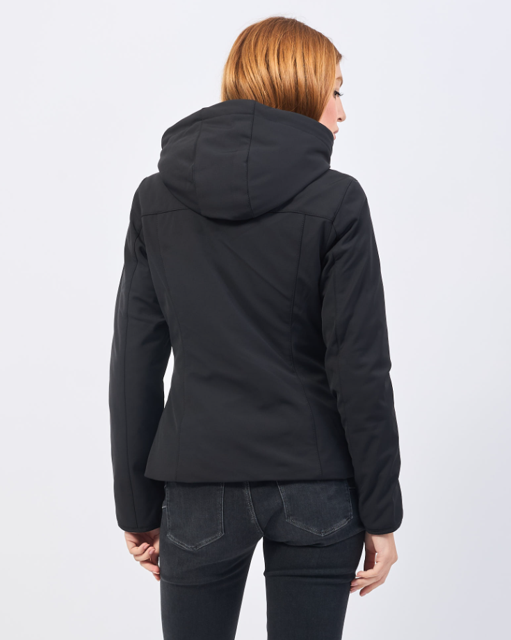 Giubbino donna interno trapuntato nero Yes Zee