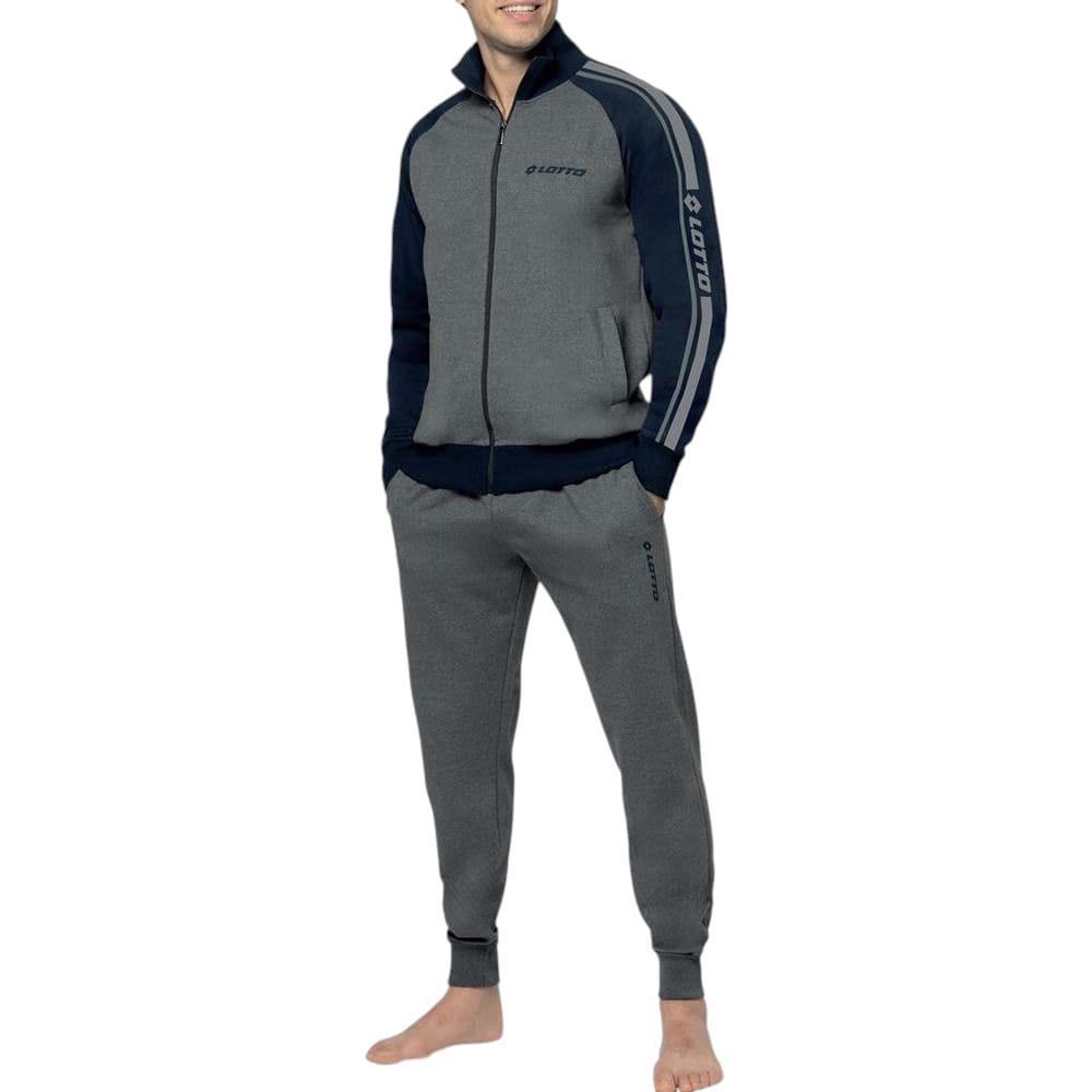 Tuta da uomo in cotone felpato Lotto Homewear
