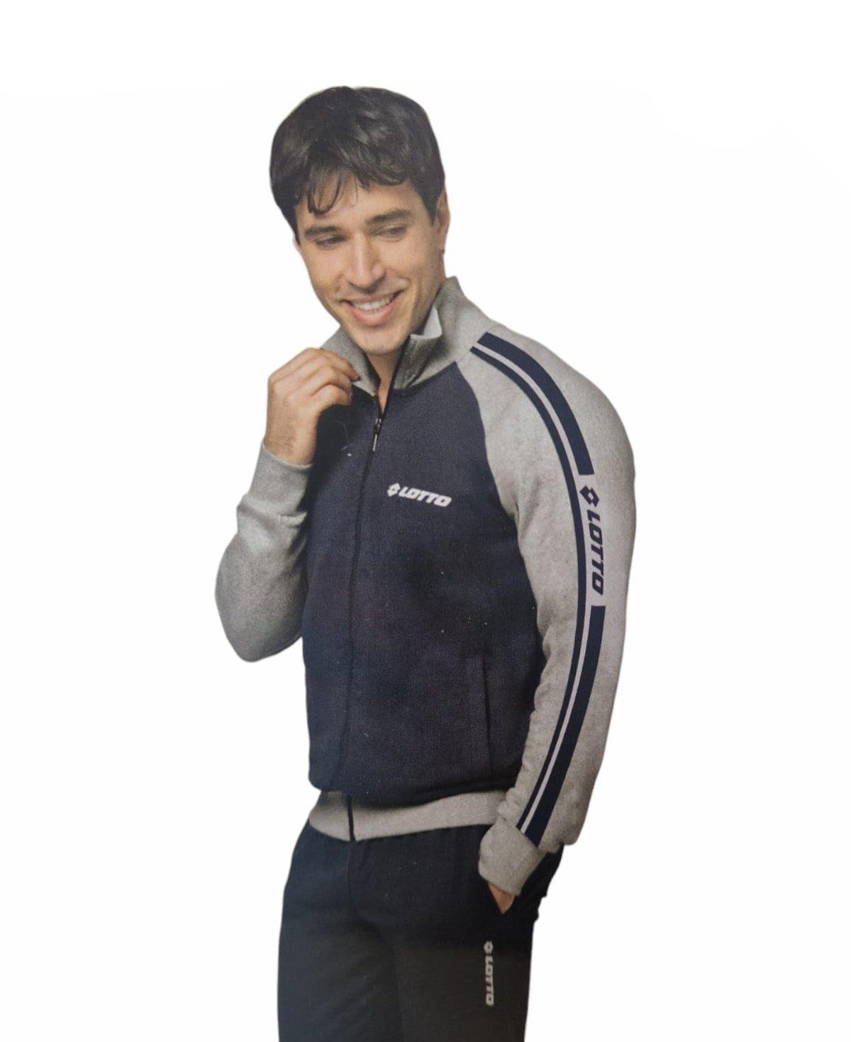 Tuta da uomo in cotone felpato Lotto Homewear