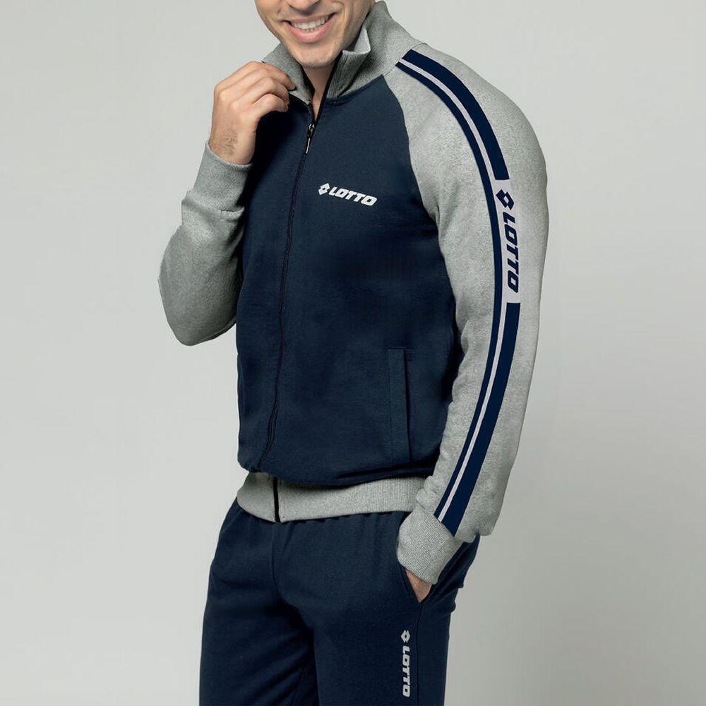 Tuta da uomo in cotone felpato Lotto Homewear