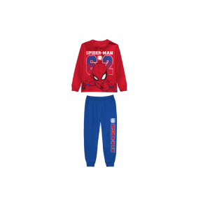 Pigiama bambino in cotone felpato spiderman